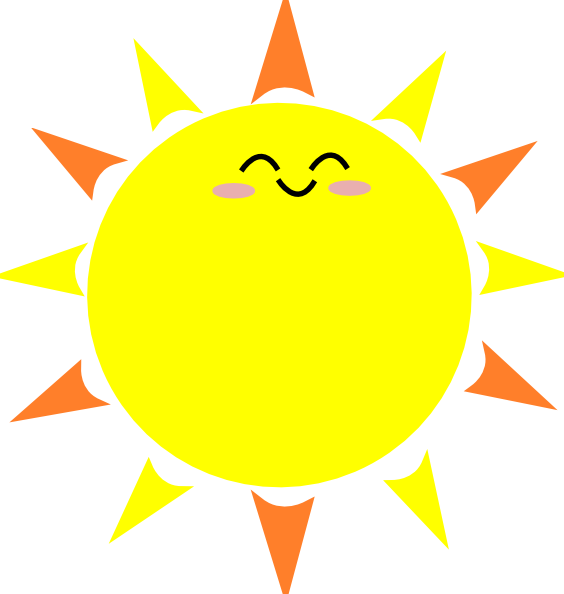 564x594 Sun Clipart