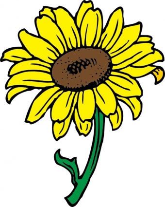 340x425 Sunflower Clip Art Free Printable Clipart 2