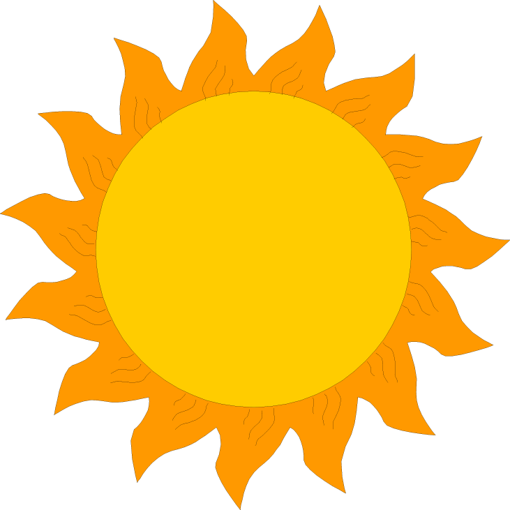 731x731 Free Sun Clipart