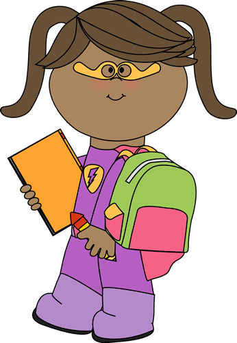 346x500 School Superhero Clipart Free
