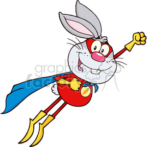 300x300 Royalty Free Royalty Free Rf Clipart Illustration Gray Rabbit