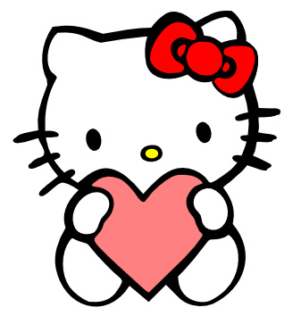 337x363 Cricut Cardiologist Free Hello Kitty With A Heart Svg