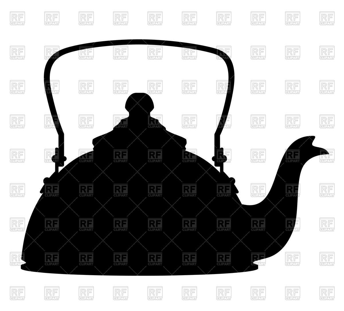 1200x1086 Kettle Silhouette On White Background
