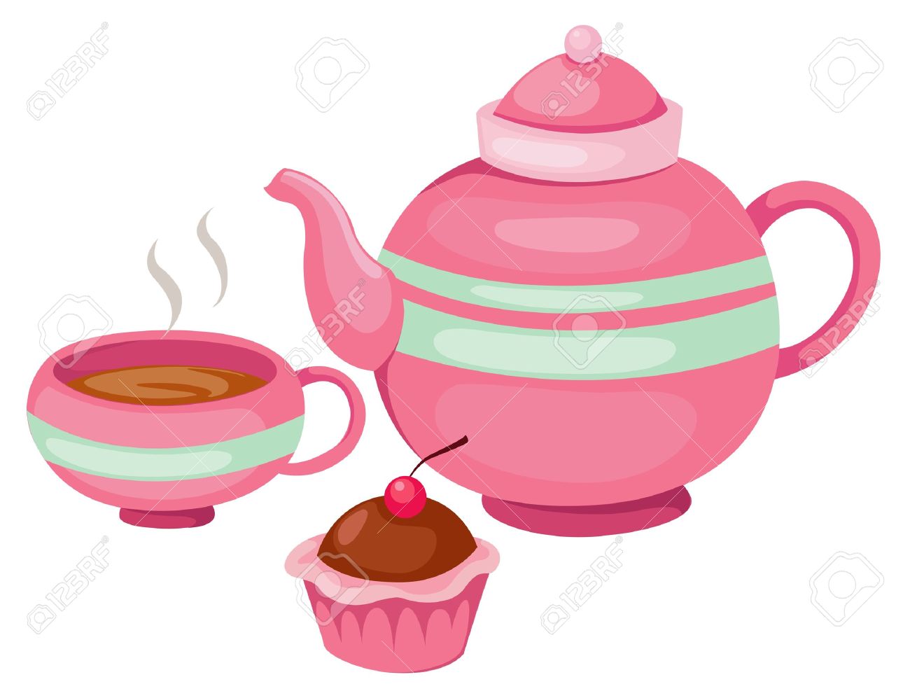 1300x987 Teapot Clipart Tea Set