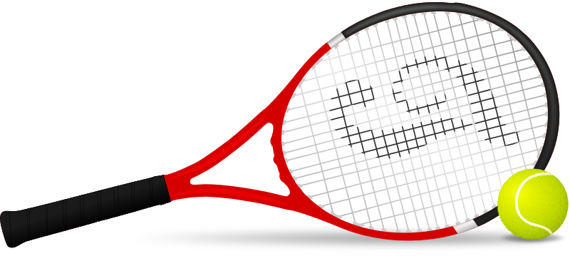 800x359 Free Tennis Racket Clip Art