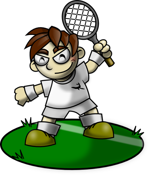 500x585 Free Tennis Player Clip Art