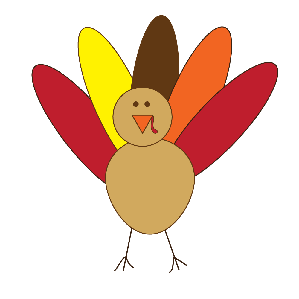 1000x1000 Thanksgiving Turkey Free Clip Art 2