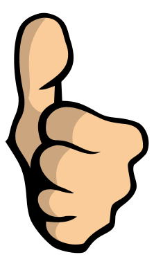 222x384 Thumbs Up Clipart