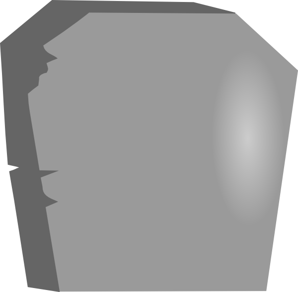 600x588 Tombstone Clipart Outline