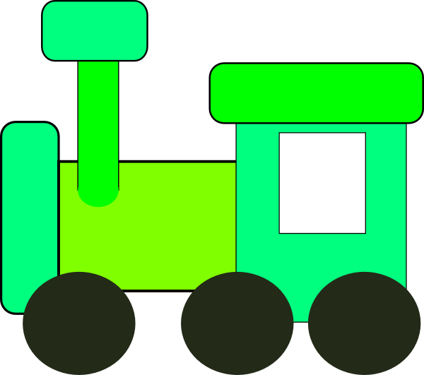 600x531 Green Train Clip Art