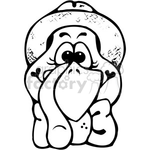 300x300 Royalty Free Boy Turkey Head 391541 Vector Clip Art Image