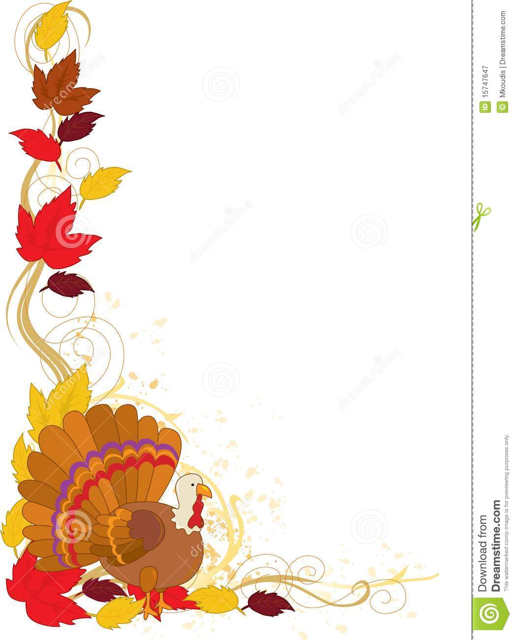 1048x1300 Free Turkey Clipart Border