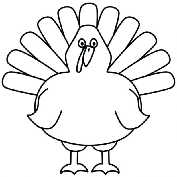 618x618 Free Printable Turkey Coloring Pages For Kids Christian