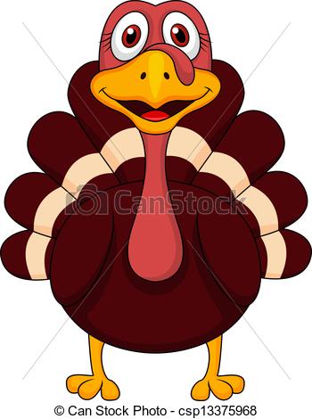 350x470 Smiling Turkey Clipart