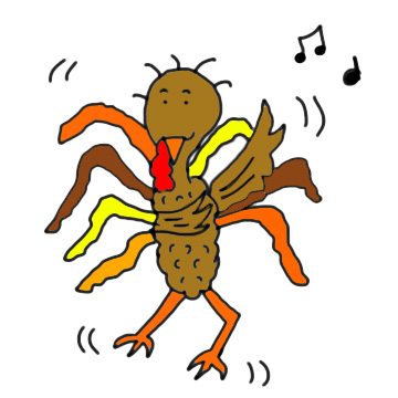 360x360 Dancing Turkey Free Clipart