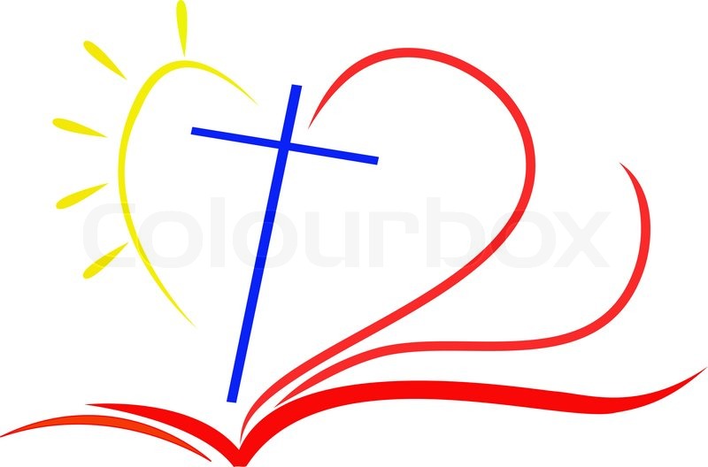 800x528 Rose Cross And Bible Clipart