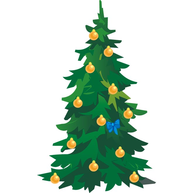660x660 Clip Art Christmas Tree Vector Illustration Marry Chrismis