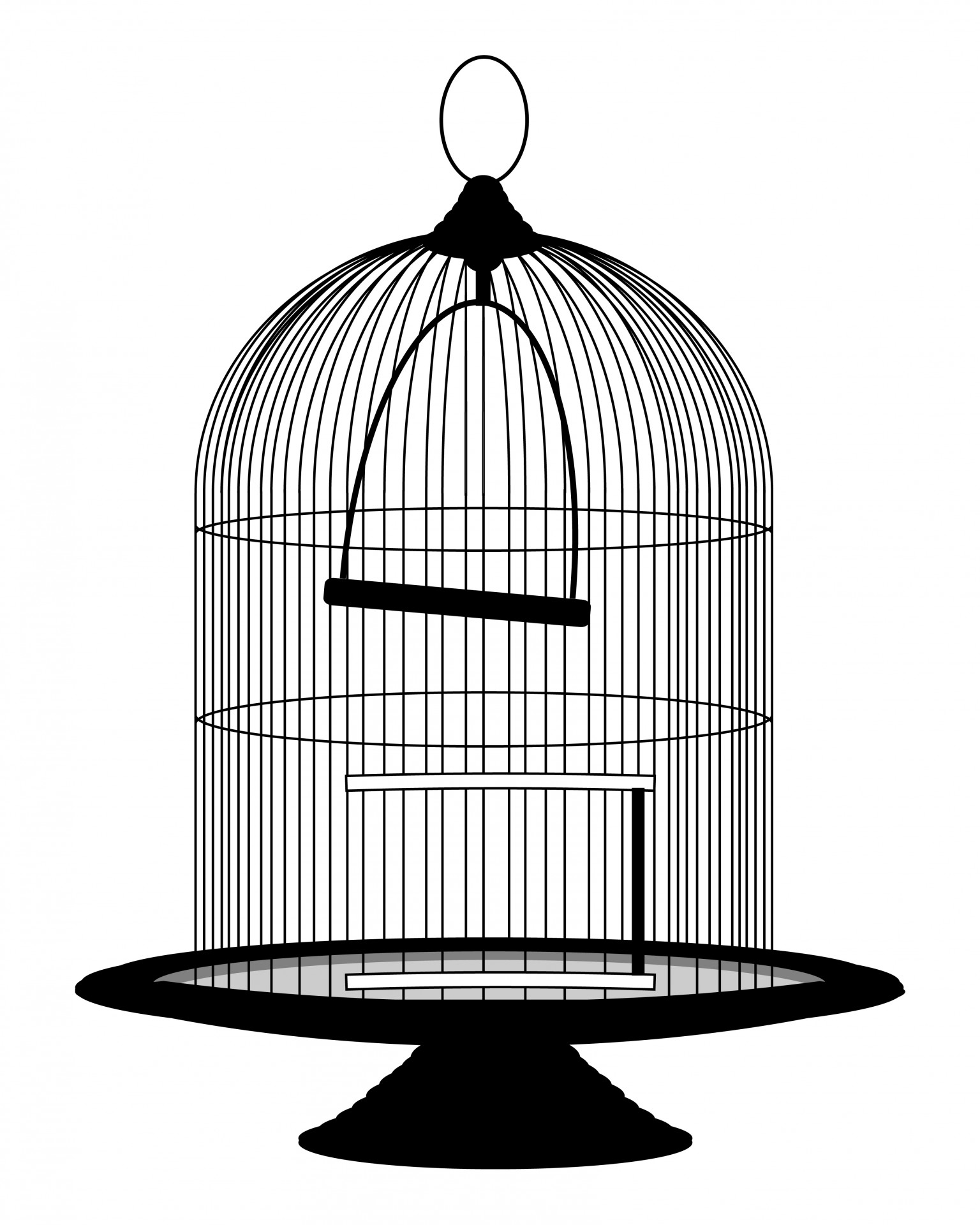 1536x1920 Vintage Birdcage Victorian Clipart Free Stock Photo