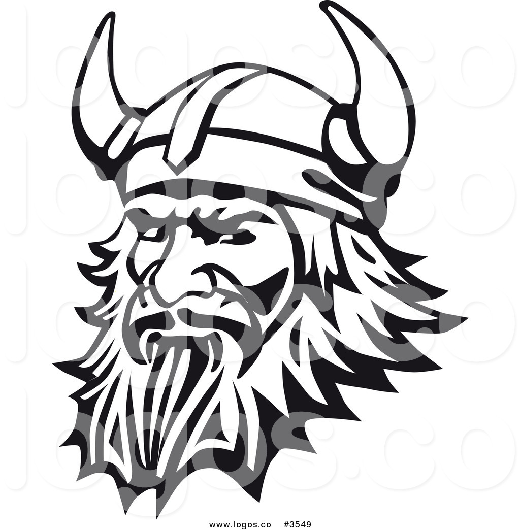 1024x1044 Royalty Free Viking In Black And White Logo By Vector Tradition Sm