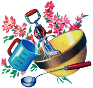 300x285 Free Vintage Kitchen Clipart