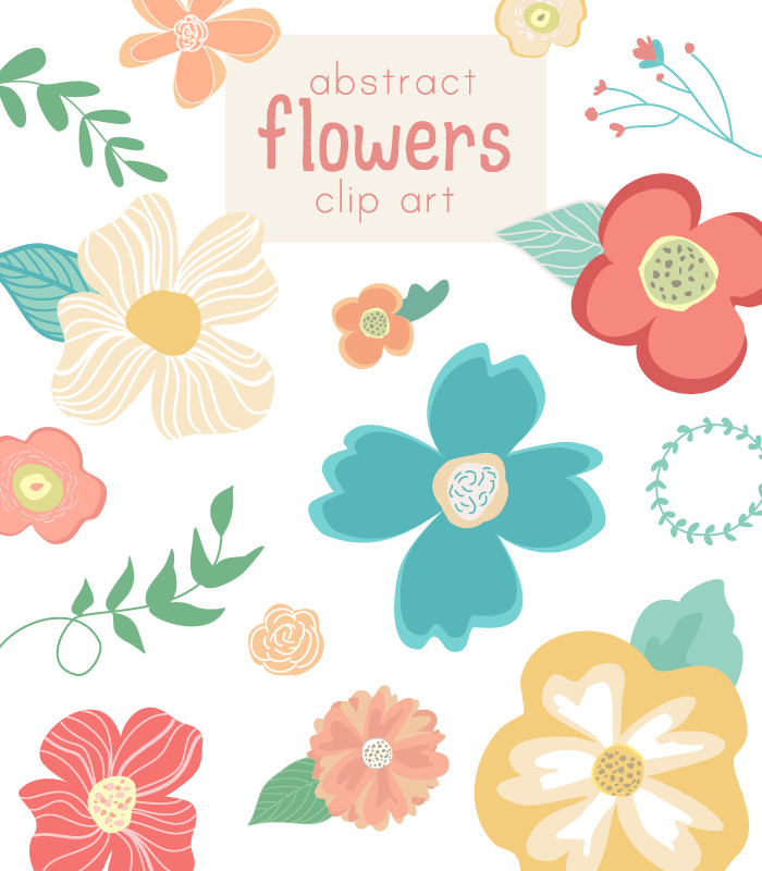 700x800 Abstract Clipart Retro Flower