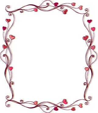 322x368 Retro Heart Frame Free Vector Download (14,121 Free Vector)