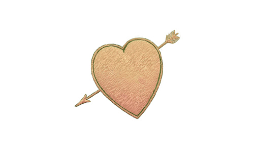 500x320 Vintage Love Heart Clipart
