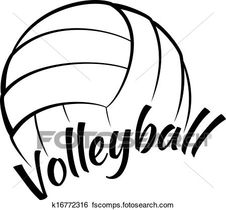 450x420 Clip Art Of Volleyball With Fun Text K16772316