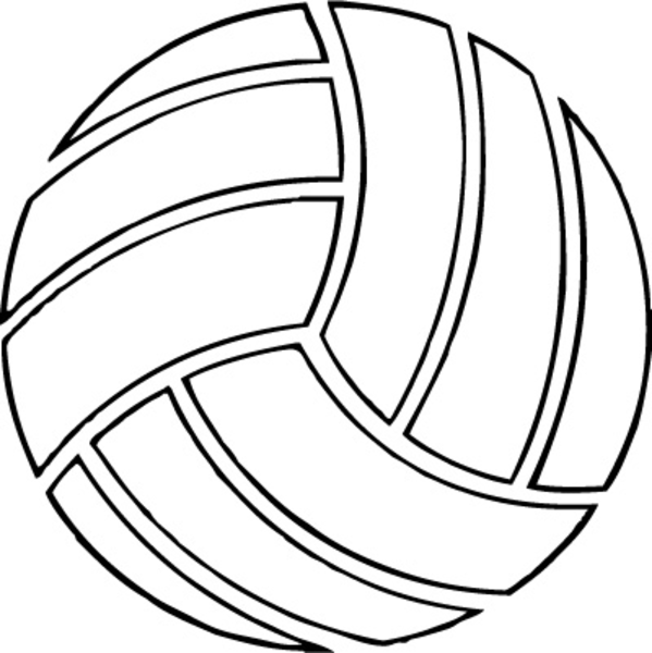 599x600 Volleyball Clipart Free