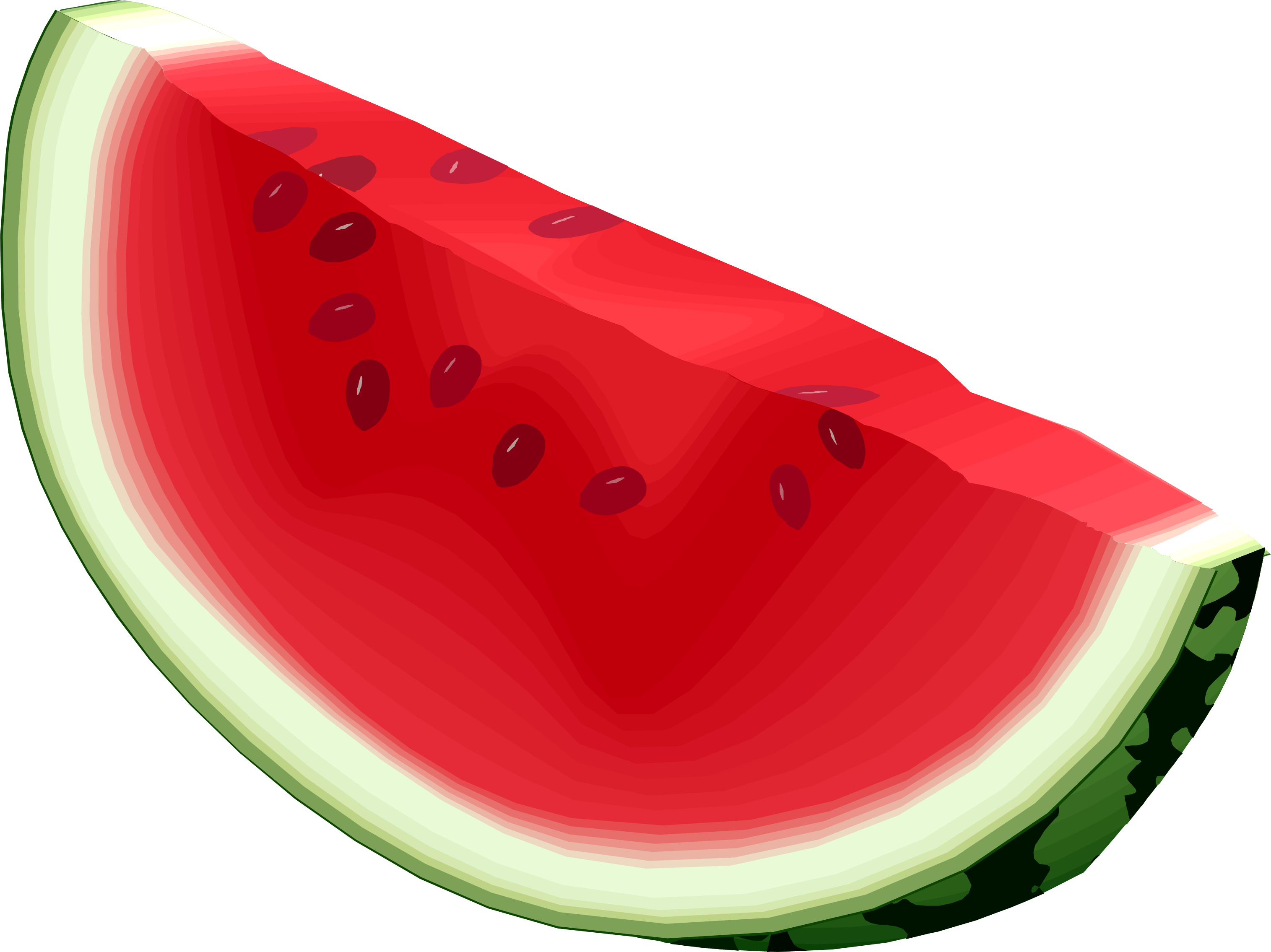 3031x2271 Image Cartoon Watermelon Clip Art Clipartcow 3