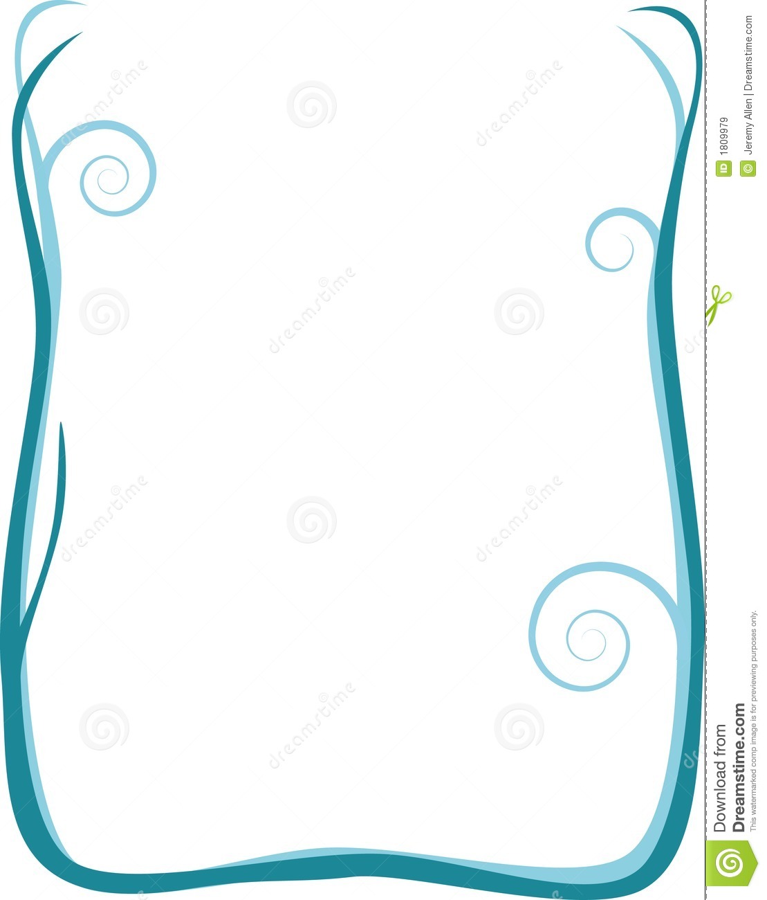 1109x1300 Spiral Clipart Border