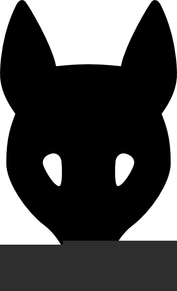 360x590 Wolf Head Silhouette Clip Art Free Vector In Open Office Drawing