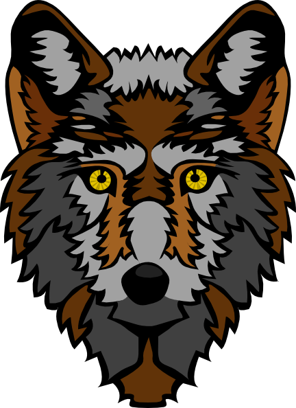 432x594 Wolf Head Stylized Clip Art Free Vector 4vector