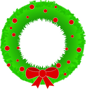 290x300 Free Wreath Clip Art Image