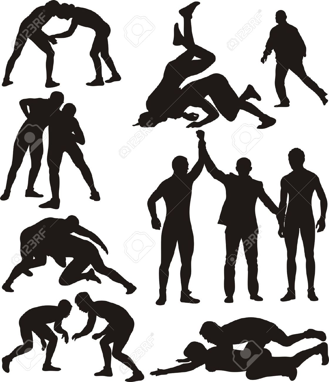 1120x1300 Free Wrestling Clip Art Pictures