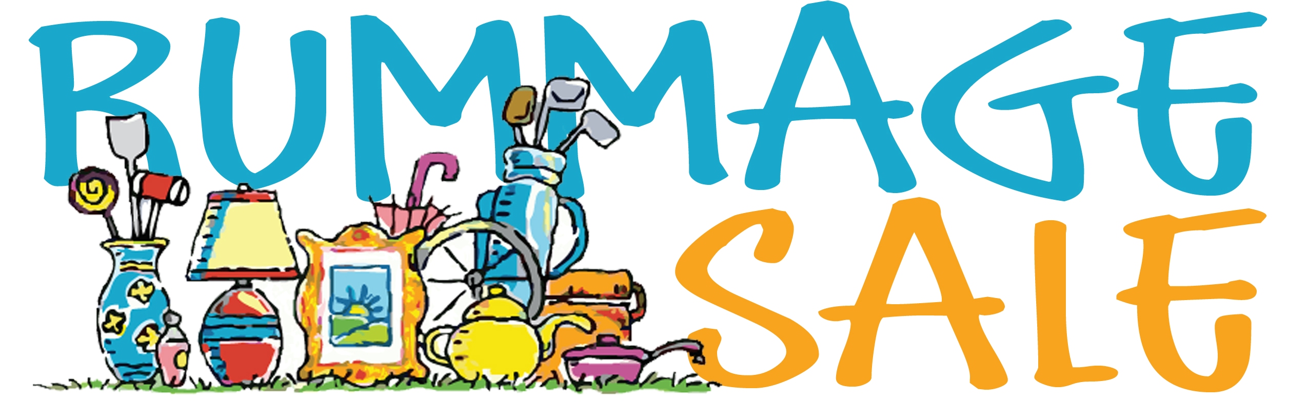 2550x785 Rummage Sale Clipart