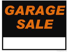 236x182 Yard Sale Sign Ideas