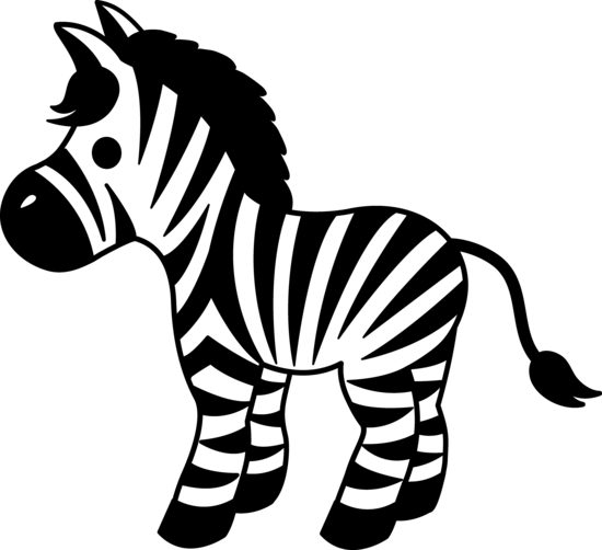 550x502 Clip Art Zebra Clipart Image