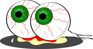 300x158 Eyeball Clipart Zombie