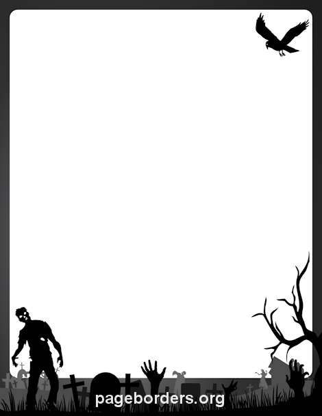 470x608 Zombie Border Clip Art, Page Border, And Vector Graphics