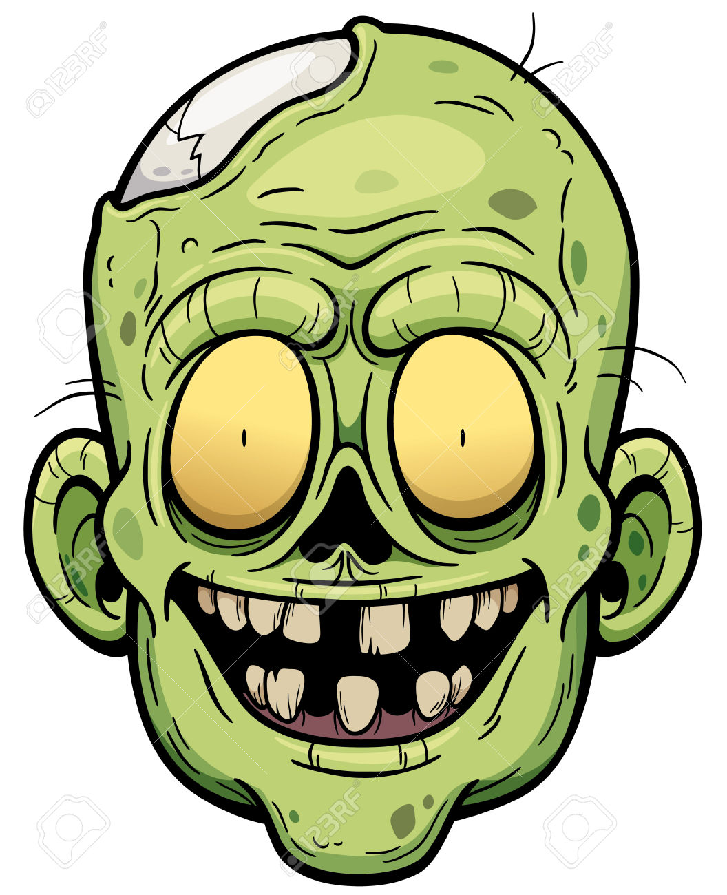 1056x1300 Zombie Clipart Face
