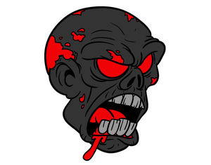 300x235 Zombie Head Clipart