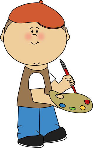 314x500 Little Boy French Artist Clip Art