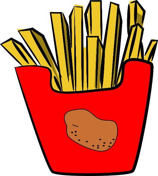 523x582 French Fries Clipart