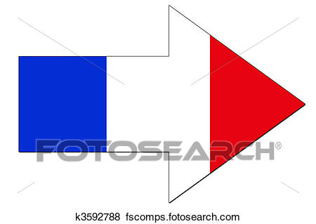 450x319 Stock Illustration Of French Flag Arrow K3592788