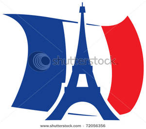 300x265 Tower Design On A Red, White And Blue French Flag