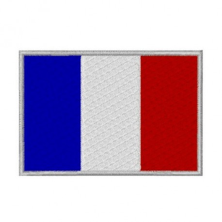 458x458 French Flag Iron On Patch, Paris Flag