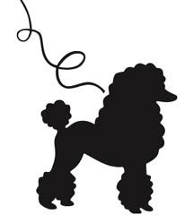 216x249 French Poodle Silhouette Clip Art