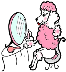 225x247 Pink Poodle Clipart