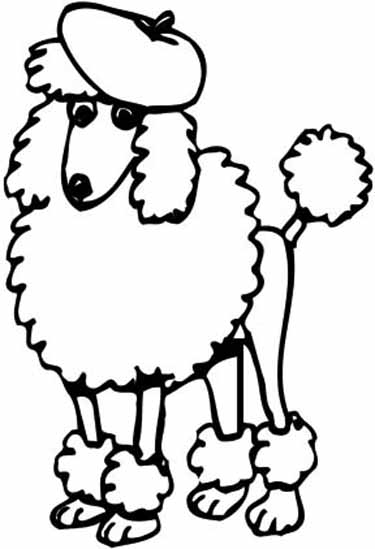 375x549 Free Embroidery French Poodle